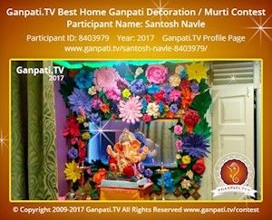 Santosh Navle Home Ganpati Picture