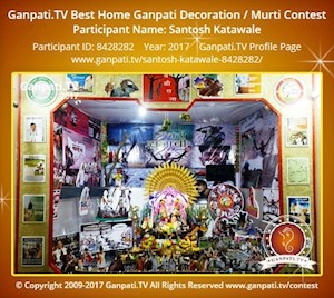 Santosh Katawale Home Ganpati Picture