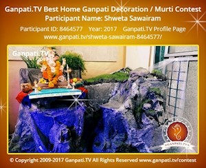 Shweta Sawairam Home Ganpati Picture