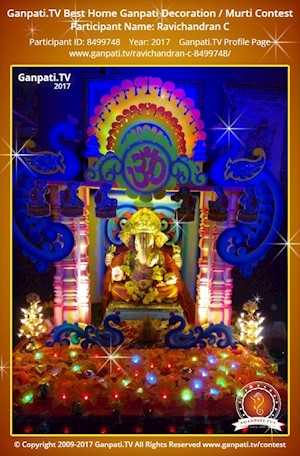 Ravichandran C Home Ganpati Picture