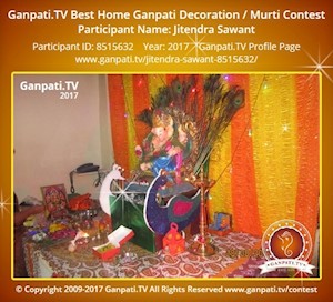 Jitendra Sawant Home Ganpati Picture