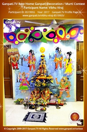 Vibhu Viraj Home Ganpati Picture