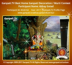 Abhay Gotad Home Ganpati Picture