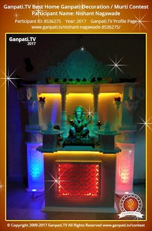 Nishant Nagawade Home Ganpati Picture