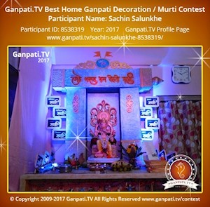 Sachin Salunkhe Home Ganpati Picture