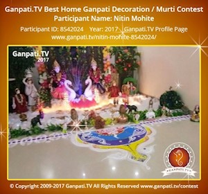 Nitin Mohite Home Ganpati Picture