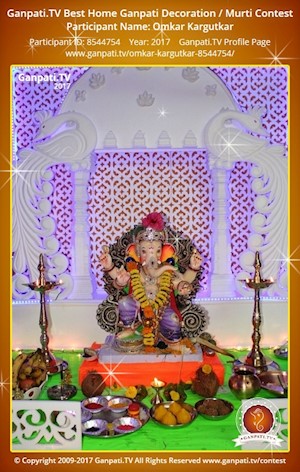 Omkar Kargutkar Home Ganpati Picture