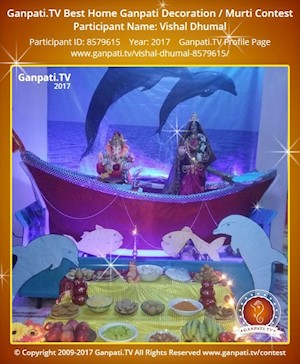 Vishal Dhumal Home Ganpati Picture