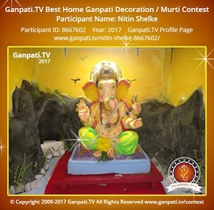 Nitin Shelke Home Ganpati Picture