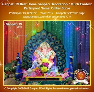 Omkar Surve Home Ganpati Picture