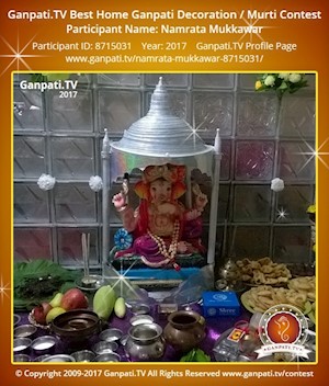 Namrata Mukkawar Home Ganpati Picture