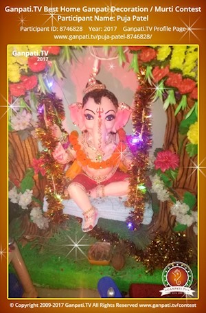 Puja Patel Home Ganpati Picture