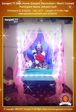 Ashwini Sant Home Ganpati Picture