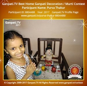 Purva Thakur Home Ganpati Picture