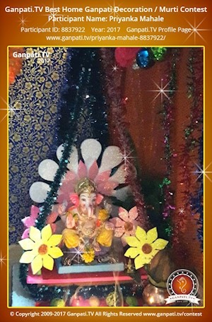 Priyanka Mahale Home Ganpati Picture