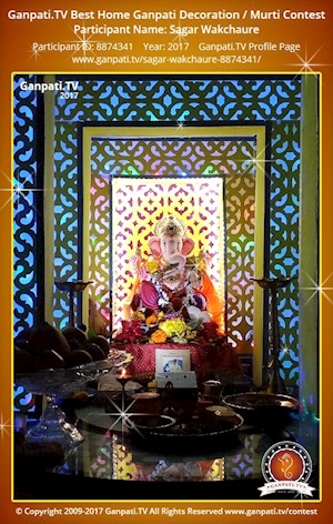 Sagar Wakchaure Home Ganpati Picture