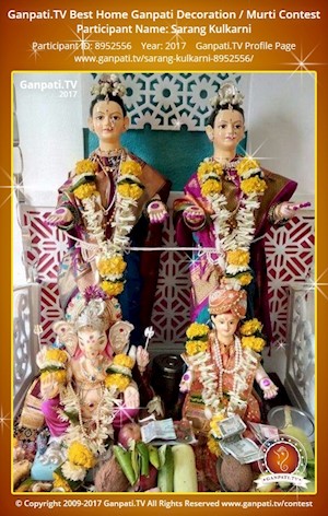 Sarang Kulkarni Home Ganpati Picture