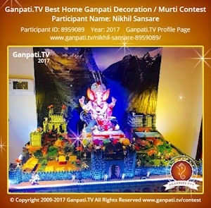 Nikhil Sansare Home Ganpati Picture