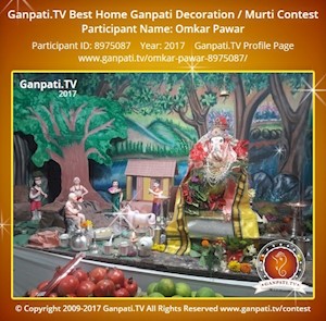 Omkar Pawar Home Ganpati Picture