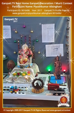 Piyushkumar Ailsinghani Home Ganpati Picture