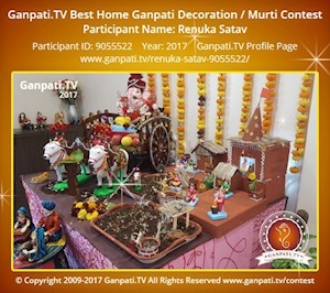 Renuka Satav Home Ganpati Picture