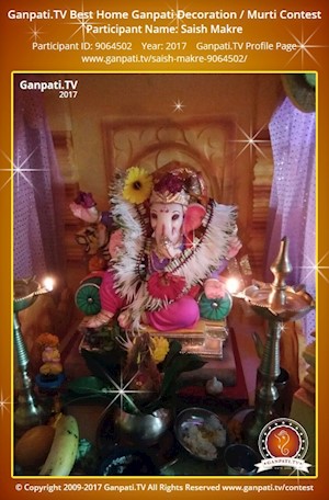 Saish Makre Home Ganpati Picture