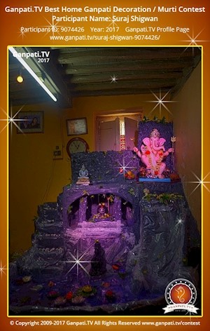 Suraj Shigwan Home Ganpati Picture