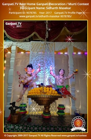 Sidharth Masekar Home Ganpati Picture