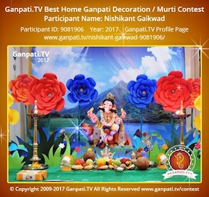 Nishikant Gaikwad Home Ganpati Picture