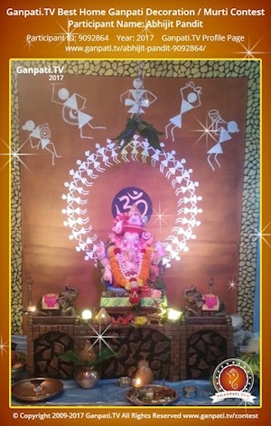 Abhijit Pandit Home Ganpati Picture