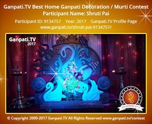 Shruti Pai Home Ganpati Picture