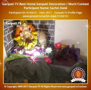 Sachin Dalal Home Ganpati Picture