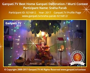 Sneha Parab Home Ganpati Picture