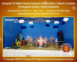 Satish Nakashe Home Ganpati Picture