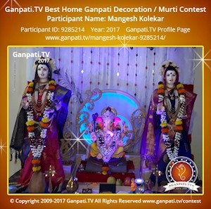 Mangesh Kolekar Home Ganpati Picture