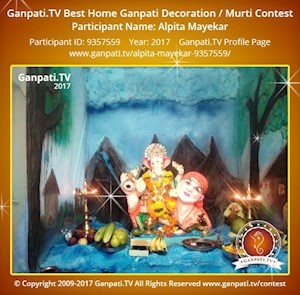 Alpita Mayekar Home Ganpati Picture