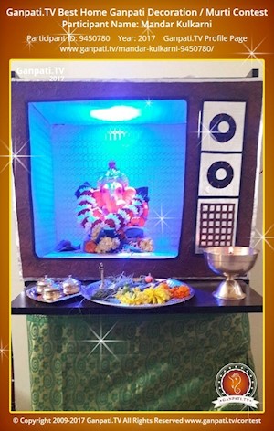 Mandar Kulkarni Home Ganpati Picture