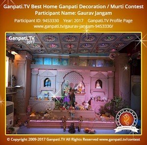 Gaurav Jangam Home Ganpati Picture