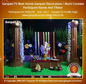 Anil Tilekar Home Ganpati Picture