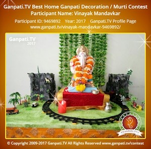 Vinayak Mandavkar Home Ganpati Picture