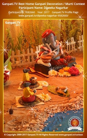 Dipeeka Nagarkar Home Ganpati Picture