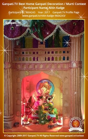 Nitin Kadge Home Ganpati Picture