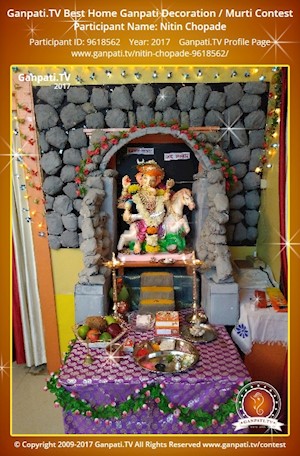 Nitin Chopade Home Ganpati Picture