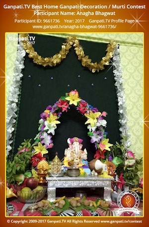 Anagha Bhagwat Home Ganpati Picture