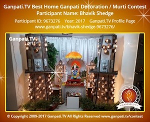 Bhavik Shedge Home Ganpati Picture