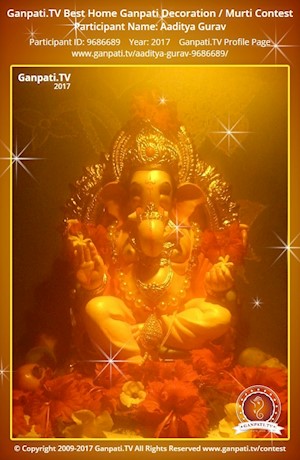 Aaditya Gurav Home Ganpati Picture