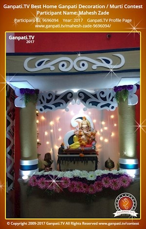 Mahesh Zade Home Ganpati Picture