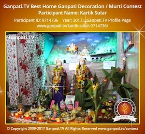 Kartik Sutar Home Ganpati Picture