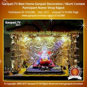 Vinay Rajput Home Ganpati Picture