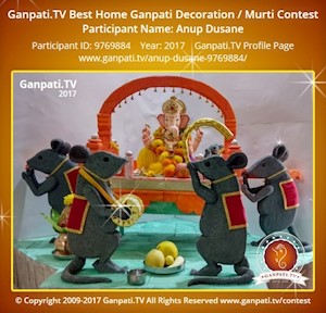 Anup Dusane Home Ganpati Picture